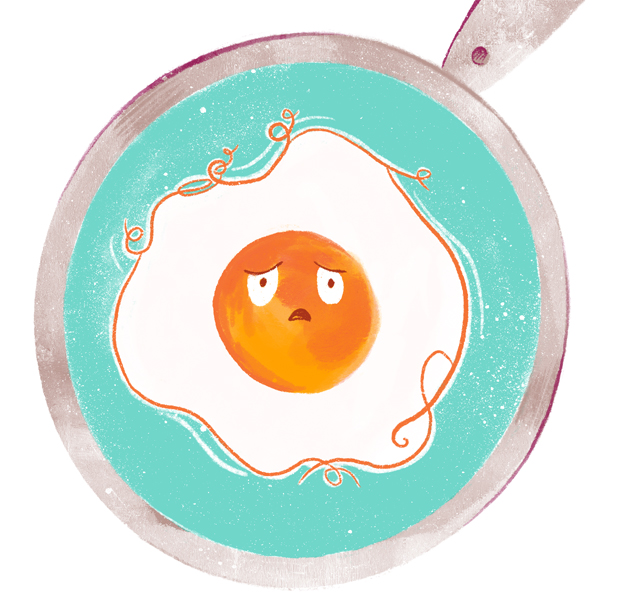 Poached Egg Illustration