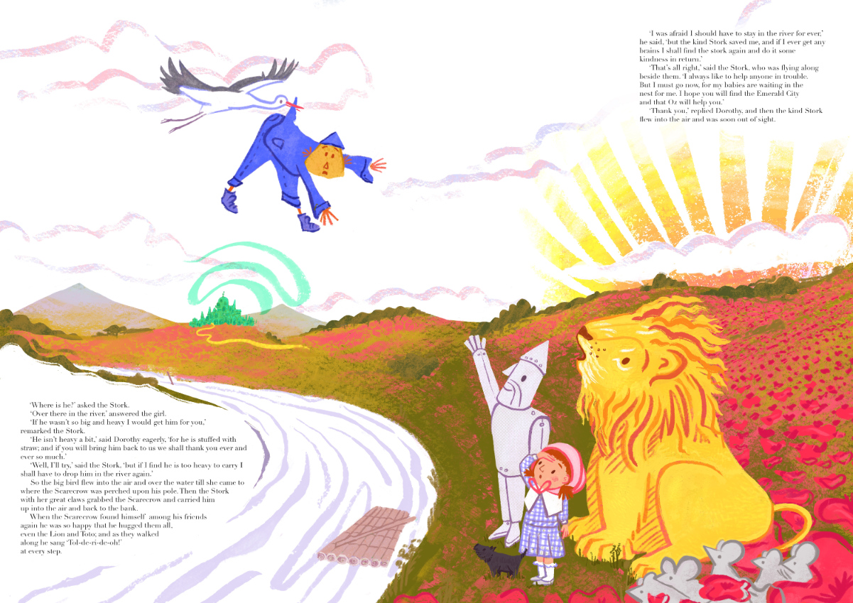 Monkey Dressing Up Box Scene Illustration