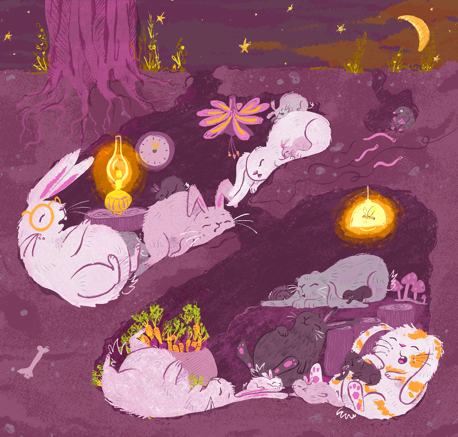 Peruvian Potato Farmer Illustration