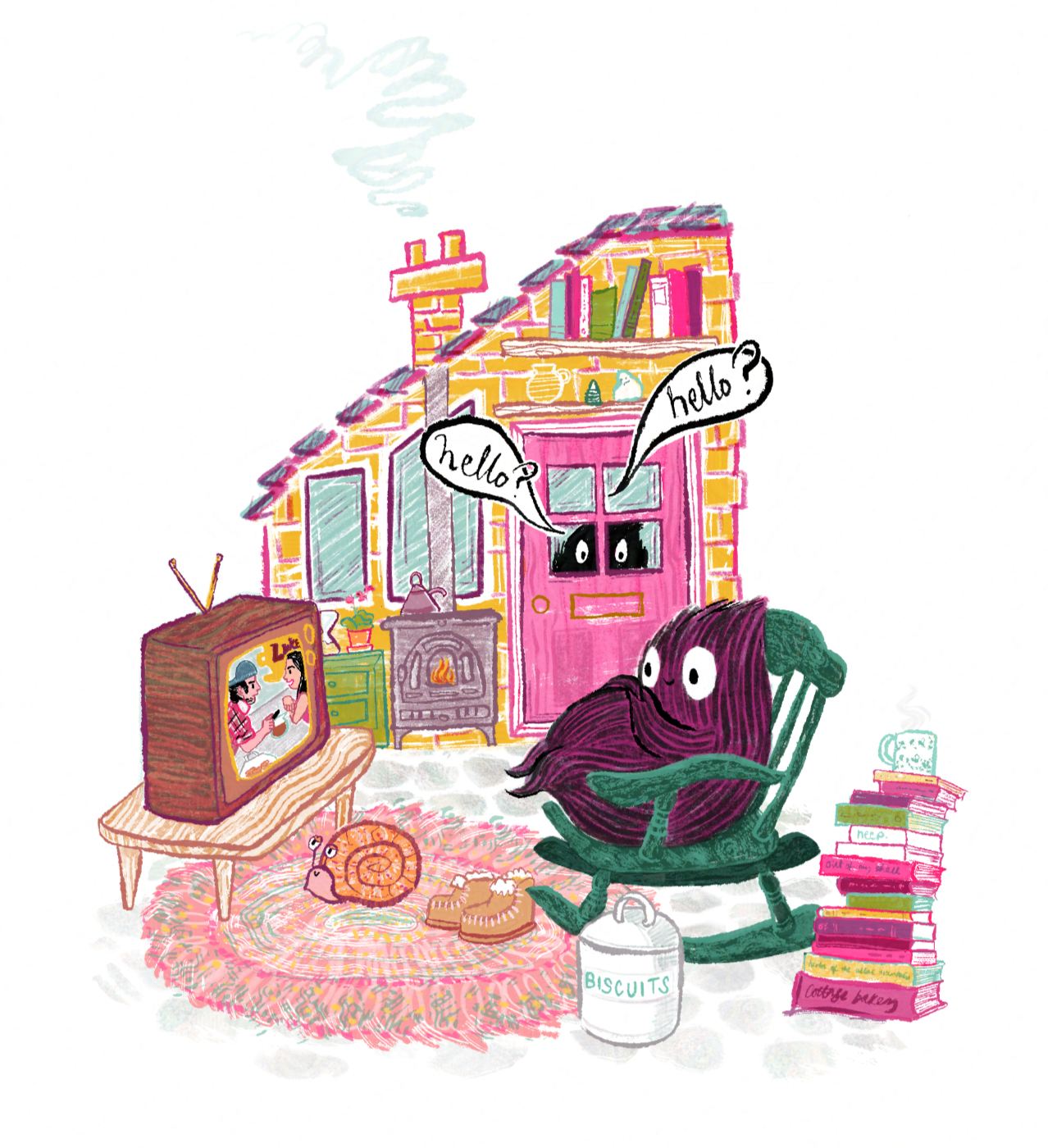 Peruvian Potato Farmer Illustration